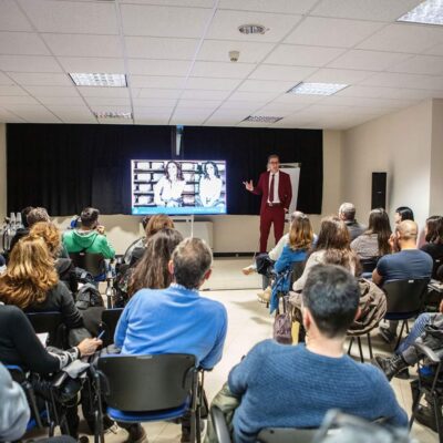 Lorenzo Saliu a Cagliari durante il seminario ASPAL